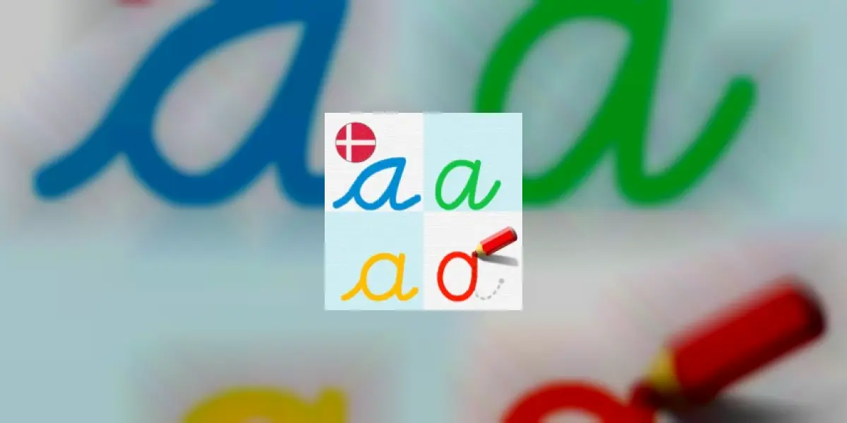 LetraKid: Skråskrift ABC Dansk